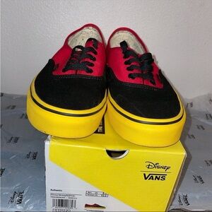 Exclusive Limited Edition Vans Authentic x Disney Classic Mickey Mouse Sneakers